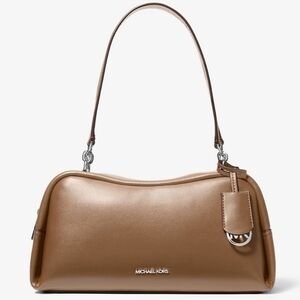 New Michael Kors Cecily Medium Shoulder Bag In Driftwood Brown Purse